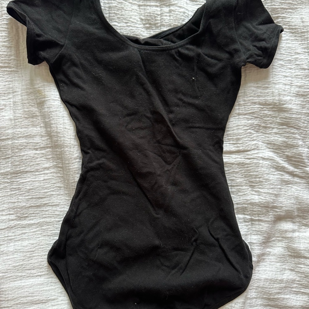 Capezio Black Leotard Small